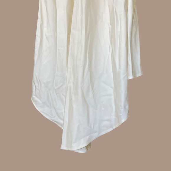 Significant Other Lucile Bridal Strapless Satin Gown with Train Bone White 4, S - Picture 8 of 16